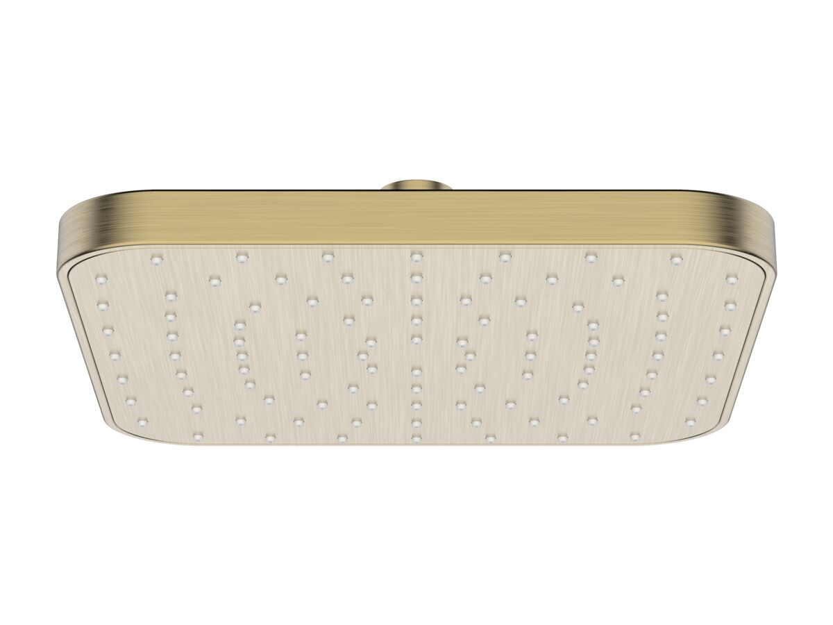 reece Mizu Soothe Overhead Shower 200mm Brushed Brass (5 Star)