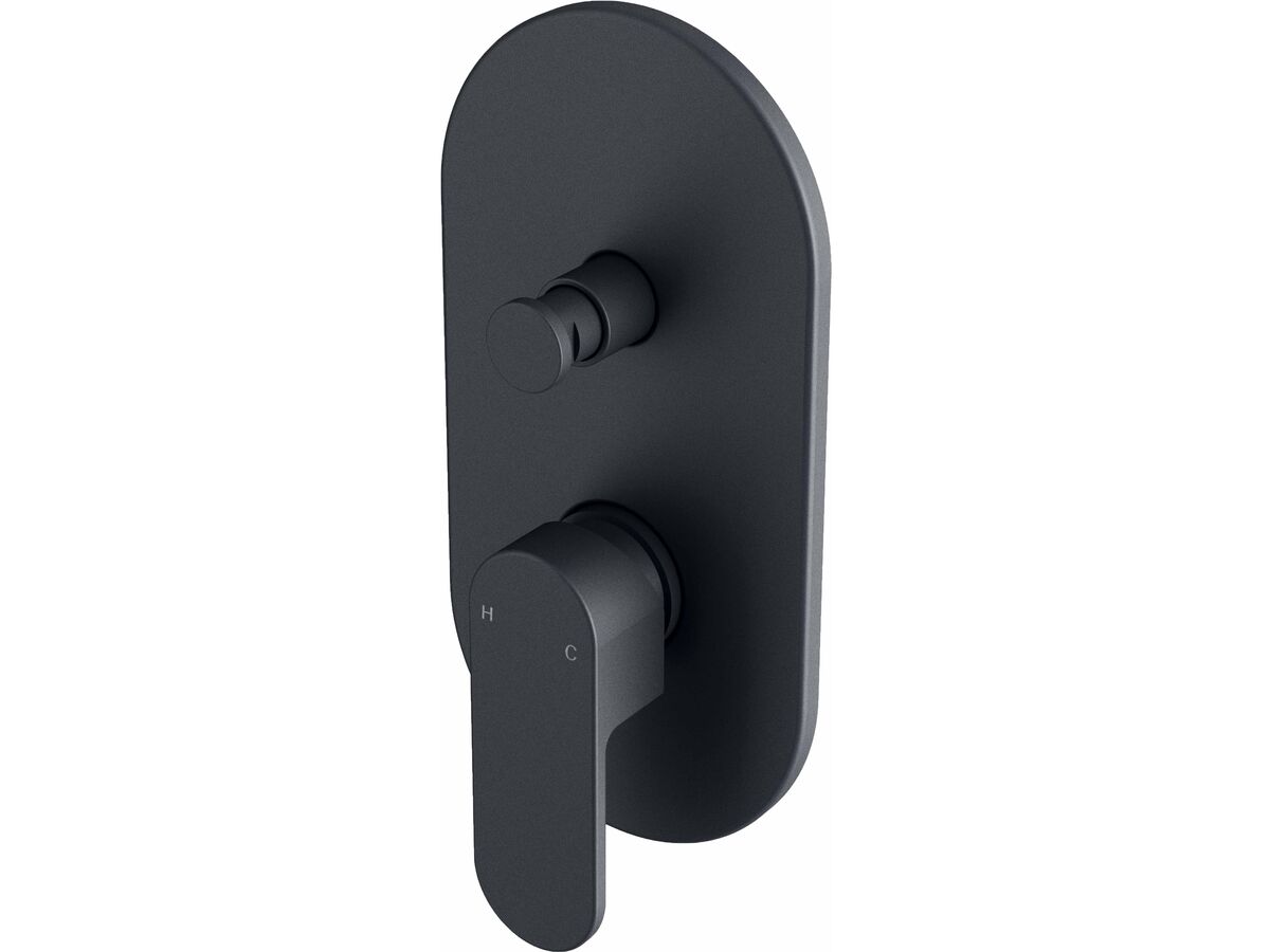 reece Mizu Soothe Shower Mixer Tap with Diverter Matte Black