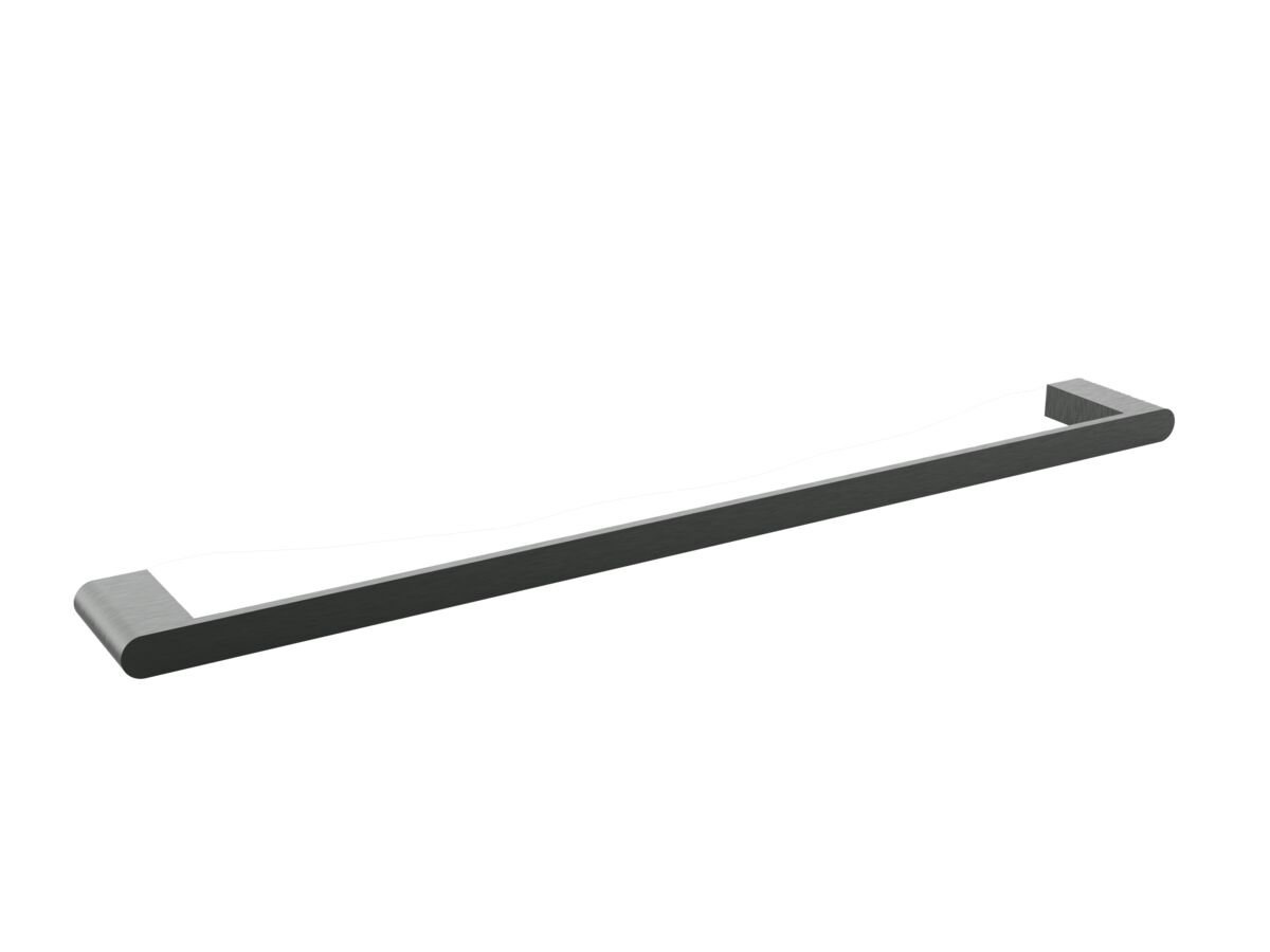 reece Mizu Soothe Single Towel Rail 600mm Brushed Gunmetal
