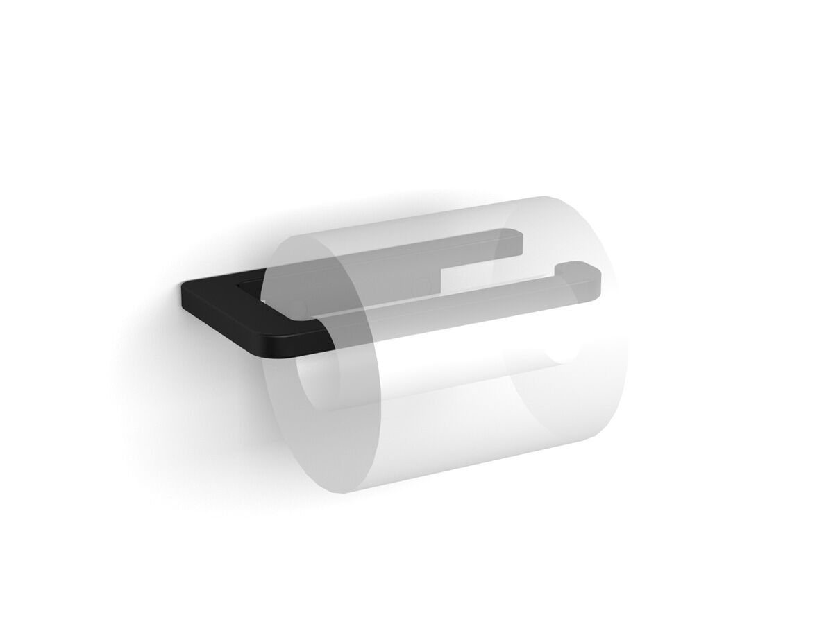 reece Mizu Soothe Toilet Roll Holder Curved Matte Black