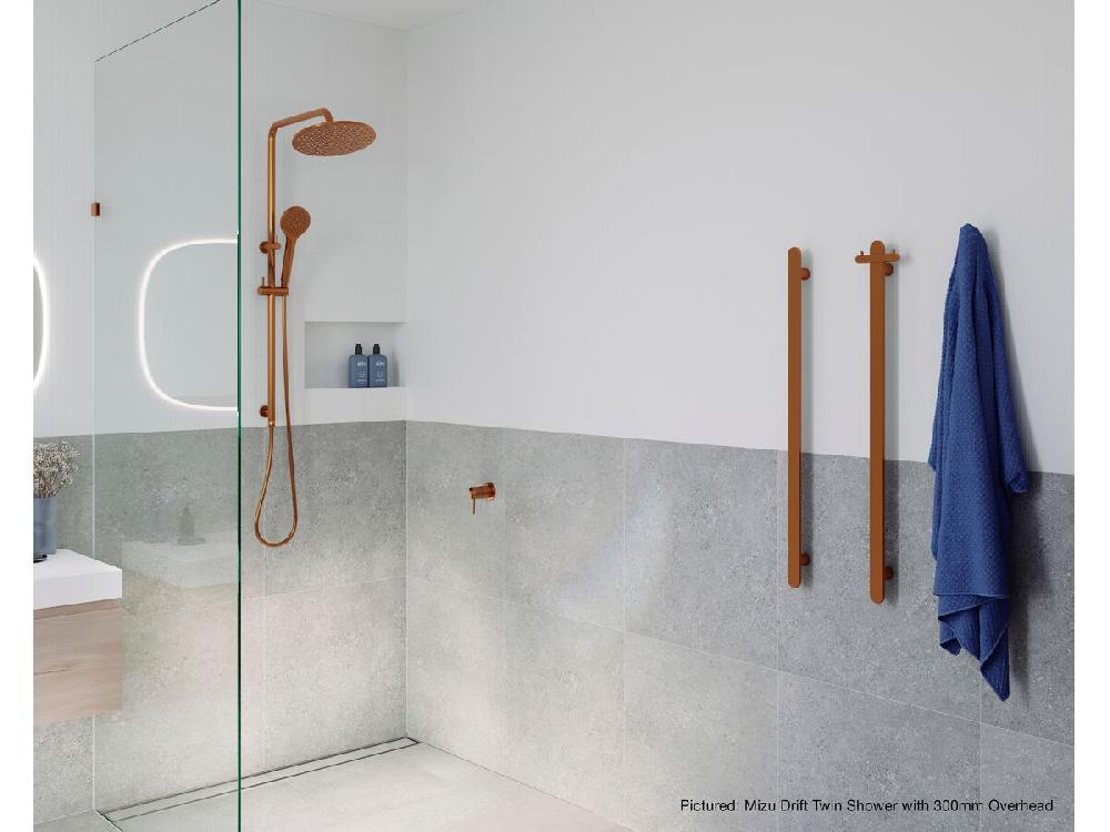 Reece Mizu Soothe Vertical Double Robe Hook Brushed Bronze