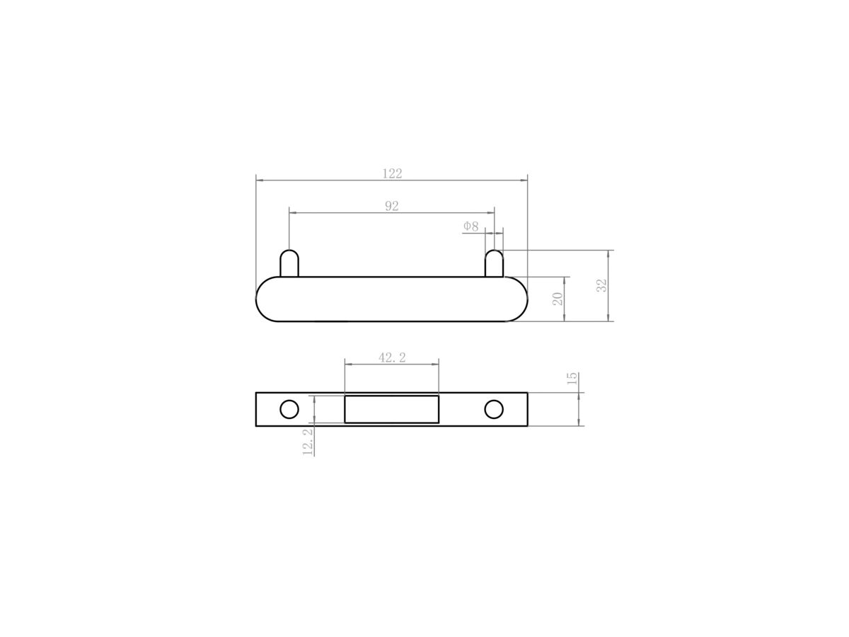 Reece Mizu Soothe Vertical Double Robe Hook Brushed Gunmetal