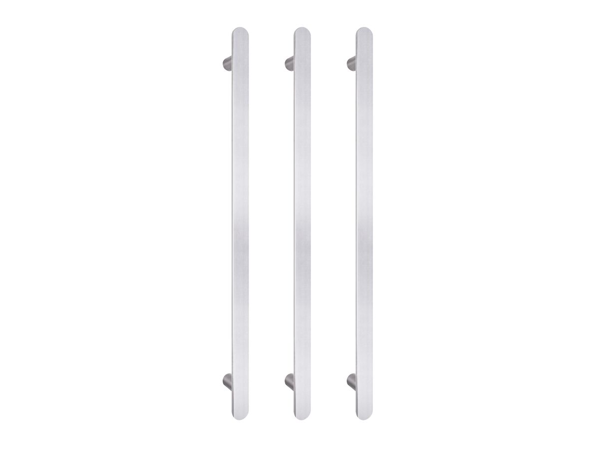 reece Mizu Soothe Vertical Heated Towel Rail (Triple Pack) Brushed Stainless Steel
