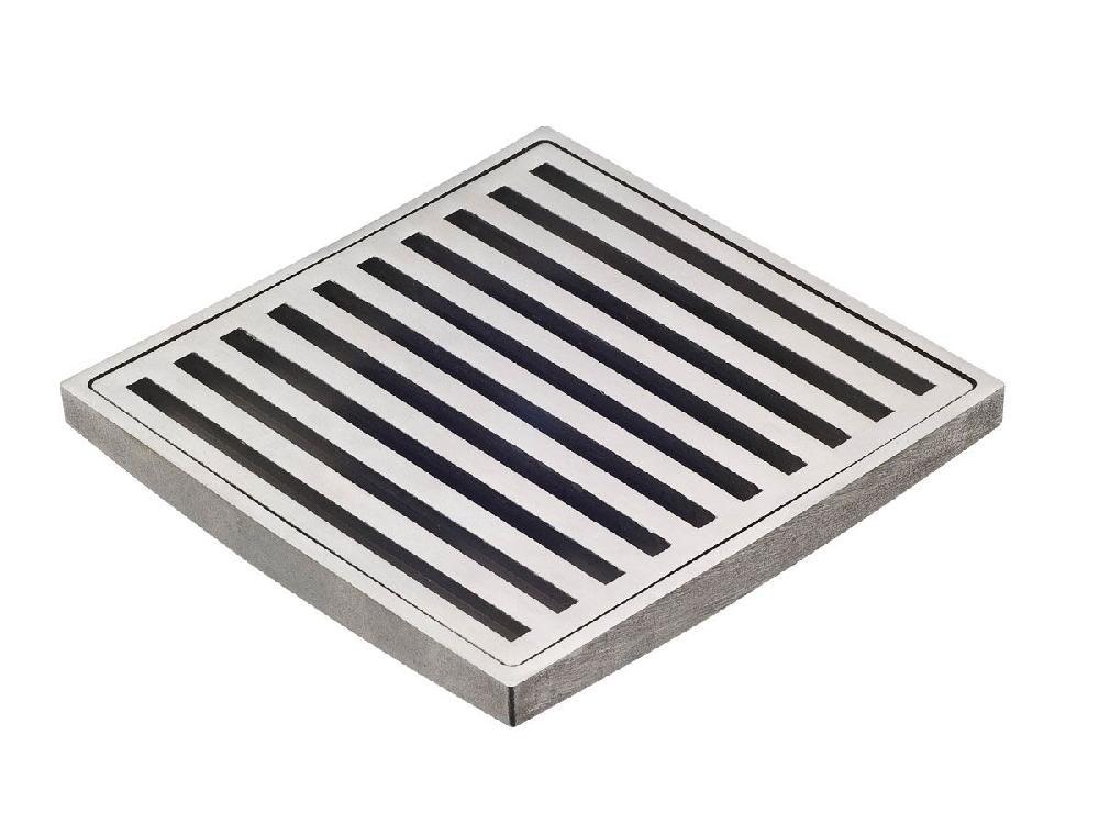 Reece Mizu Square Floor Waste Stainless Steel 100mm X 80mm