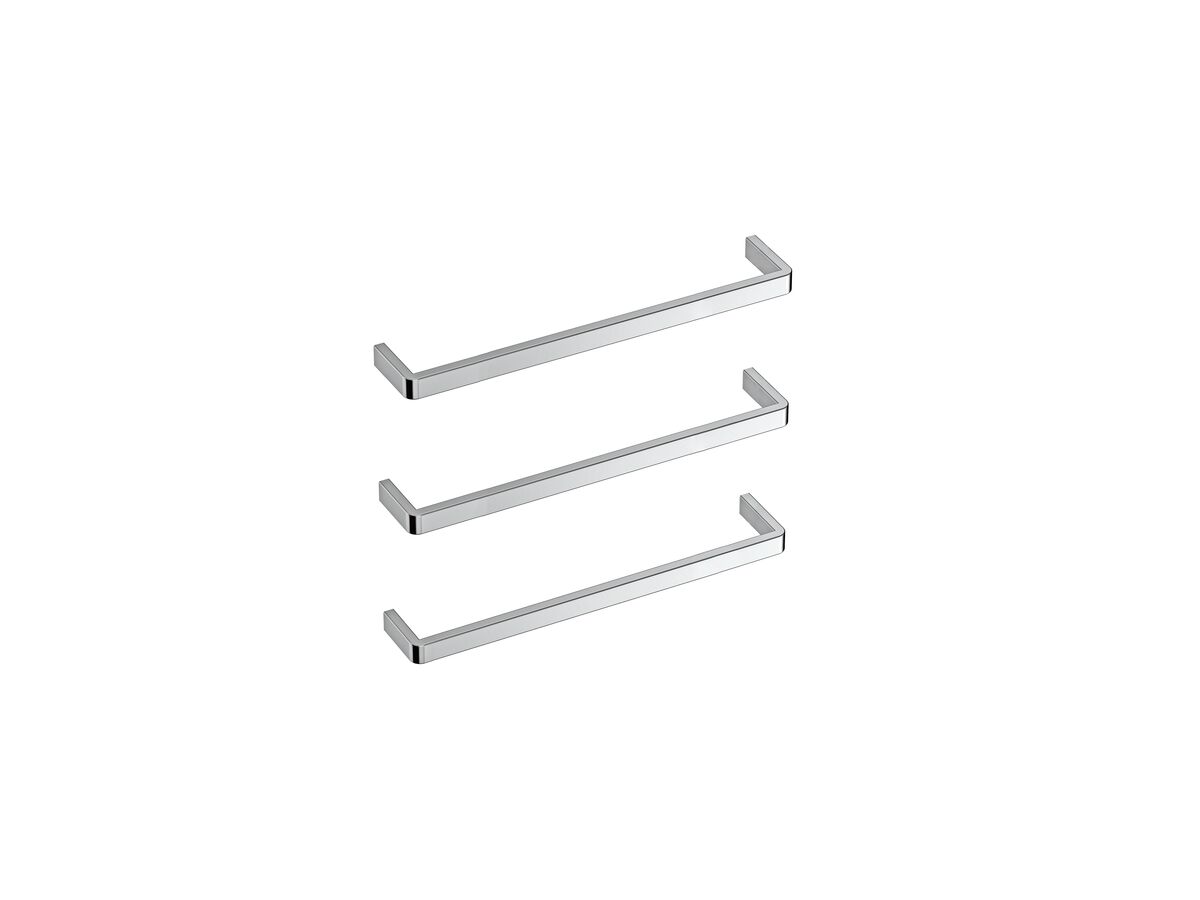 reece Mizu Stream Heated Towel Rail 650mm (Triple Pack) Polished Stainless Steel