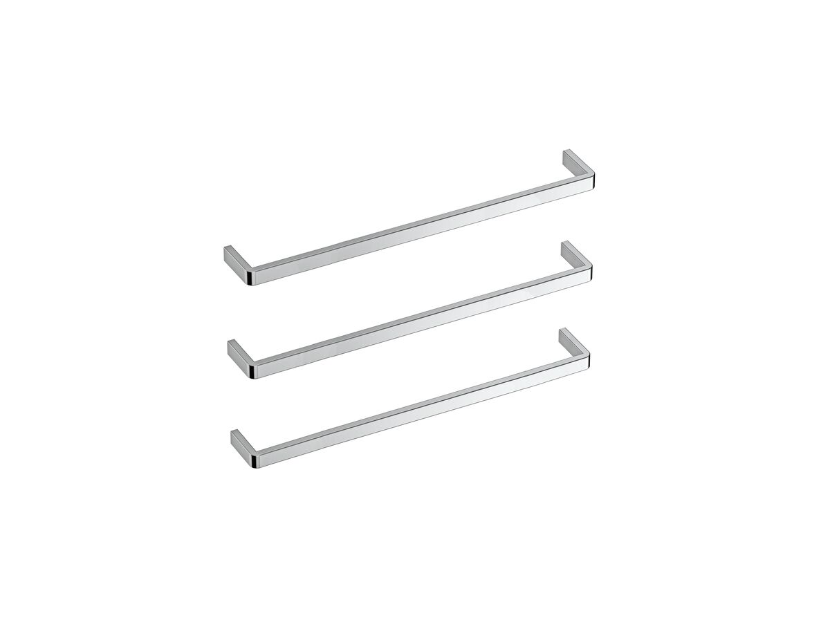 reece Mizu Stream Heated Towel Rail 850mm (Triple Pack) Polished Stainless Steel