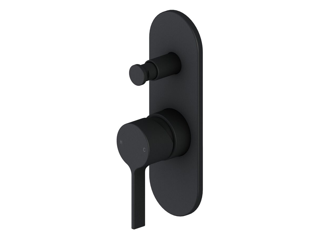 reece Mizu Stream Shower Mixer Tap with Diverter Matte Black