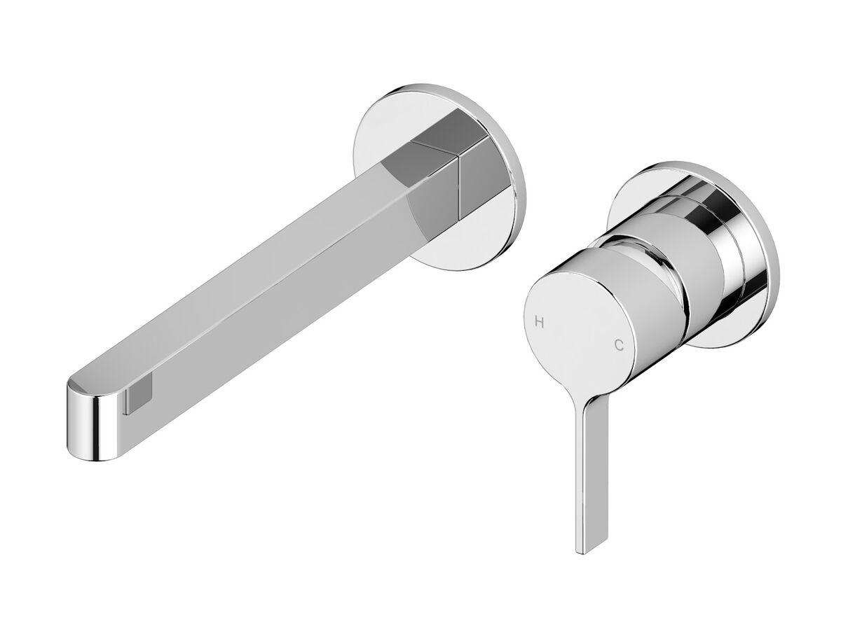 reece Mizu Stream Wall Bath Mixer Set with 2 Cover Plate Design Chrome