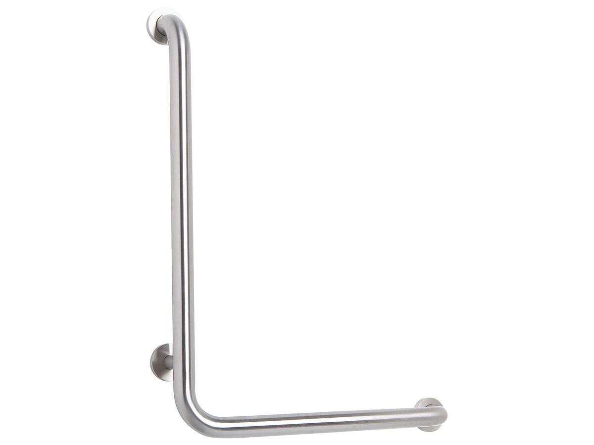 reece Mobi 800 x 400mm Right Hand Shower Grab Rail Polished Stainless Steel