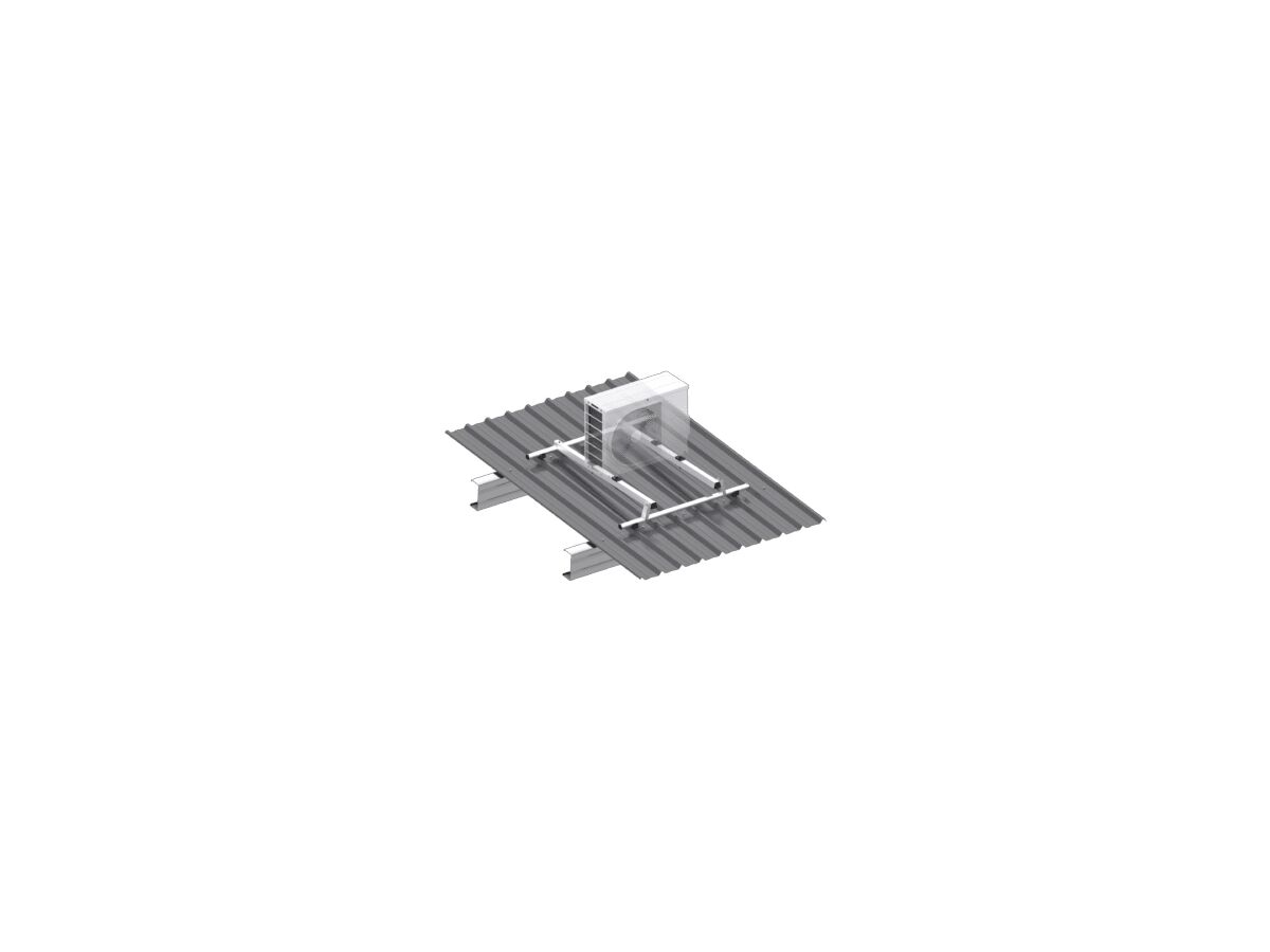 reece Monkeytoe CM01 - 120Kg Rated HVAC Condenser Mount To Suit 2400mm Purlin Centres 1-13 Degrees Adjustability