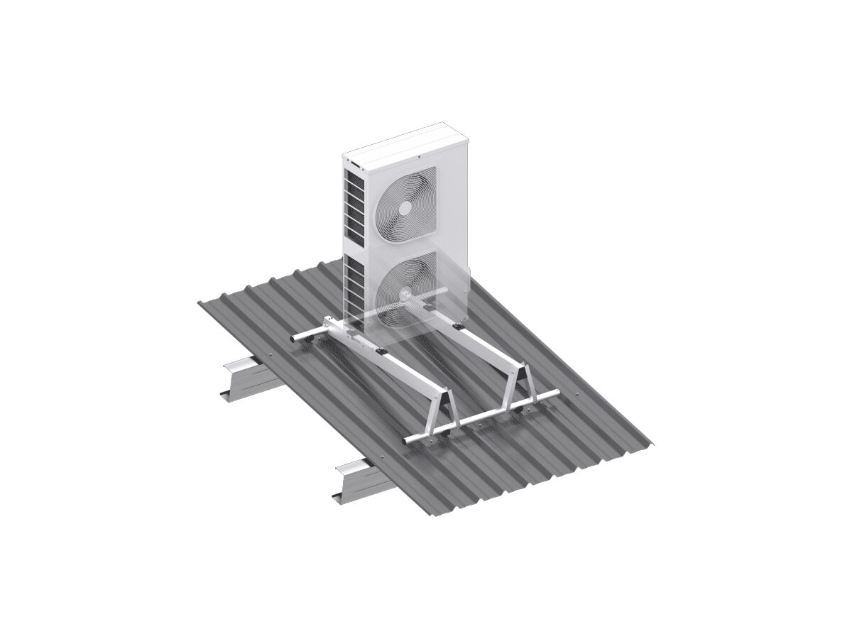 reece Monkeytoe CM03 - 300Kg Rated HVAC Condenser Mount To Suit 1800mm Purlin Centres 1-13 Degrees Adjustability