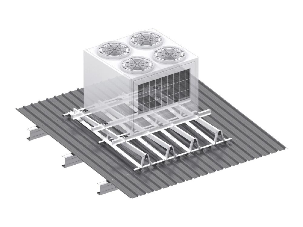 reece Monkeytoe CM10 - 1000Kg Rated HVAC Condenser Mount To Suit 1200-1500mm Purlin Centres 1-13 Degrees Adjustability
