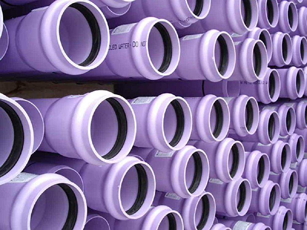 reece MPVC Series 2 Lilac Pipe PN16 Rubber Ring Joint 225mm x 6m