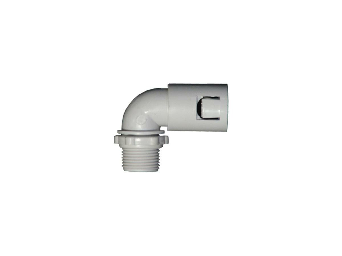 reece Naw Gland Right Angle 20mm to Corrugated Grey CA20-90