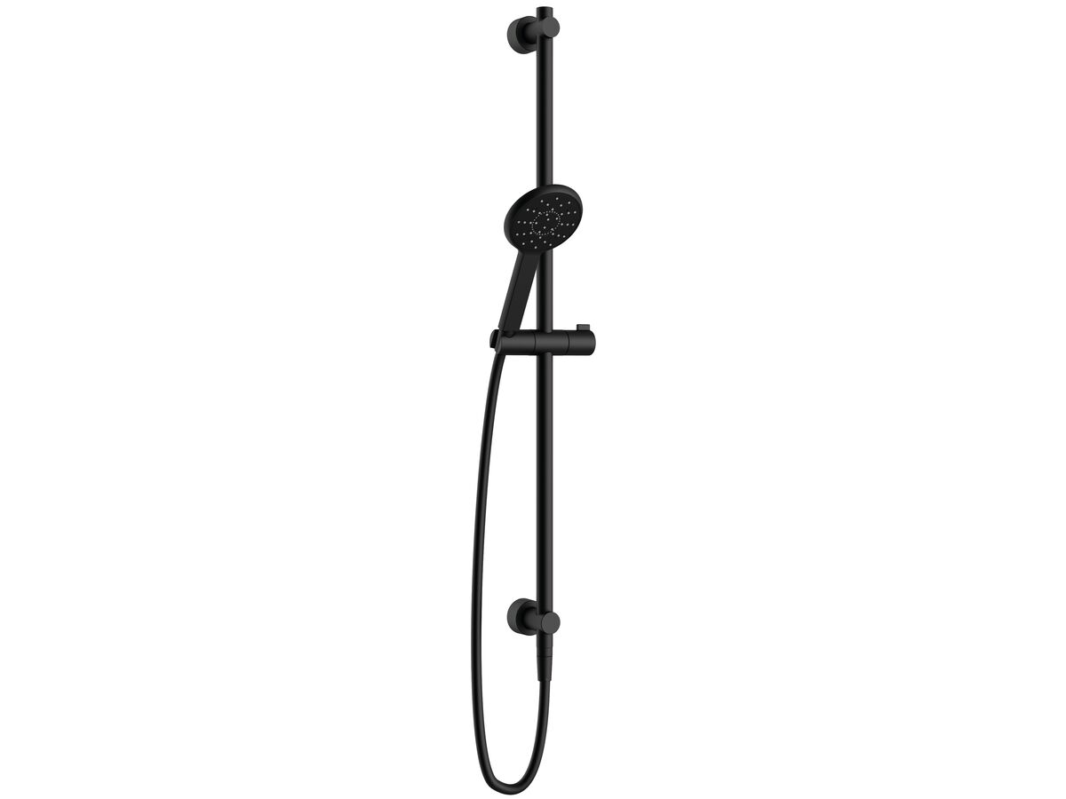 reece Nikles Pearl 105 Single Rail Shower with Top Rail Water Inlet Matte Black (4 Star)