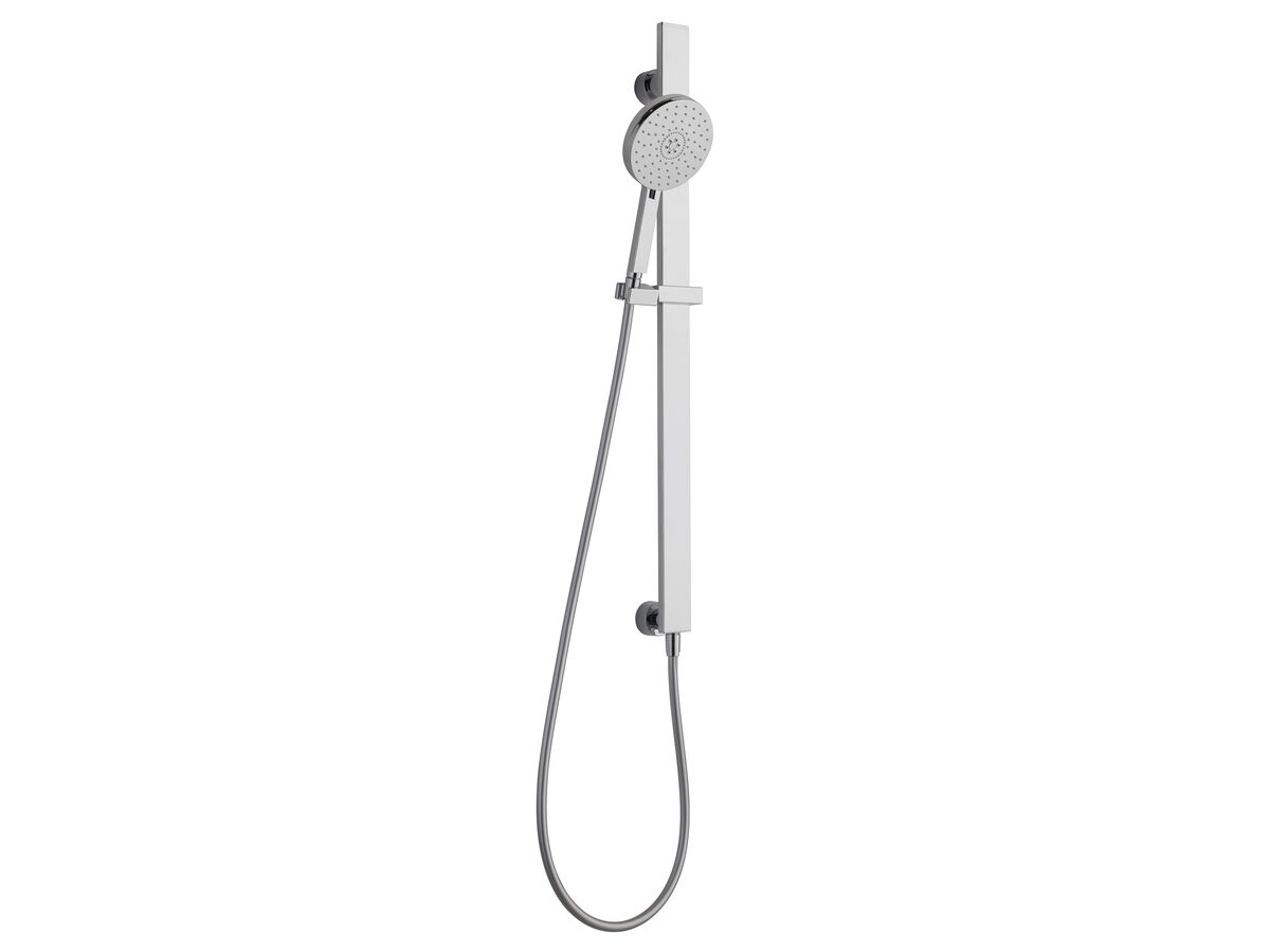 Reece Nikles Pure Single Rail Shower 140mm With Bottom Rail Water Inlet Chrome (3 Star)