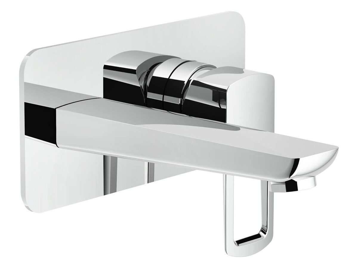 reece Nobili Acquario Wall Bath Mixer Tap Set 200 Chrome