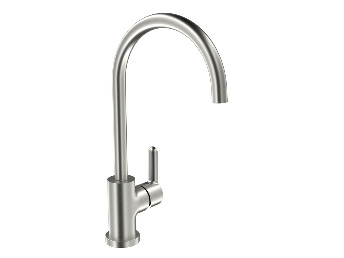 reece Nobili Balance Gooseneck Sink Mixer Tap Brushed Nickel (4 Star) Lead Free