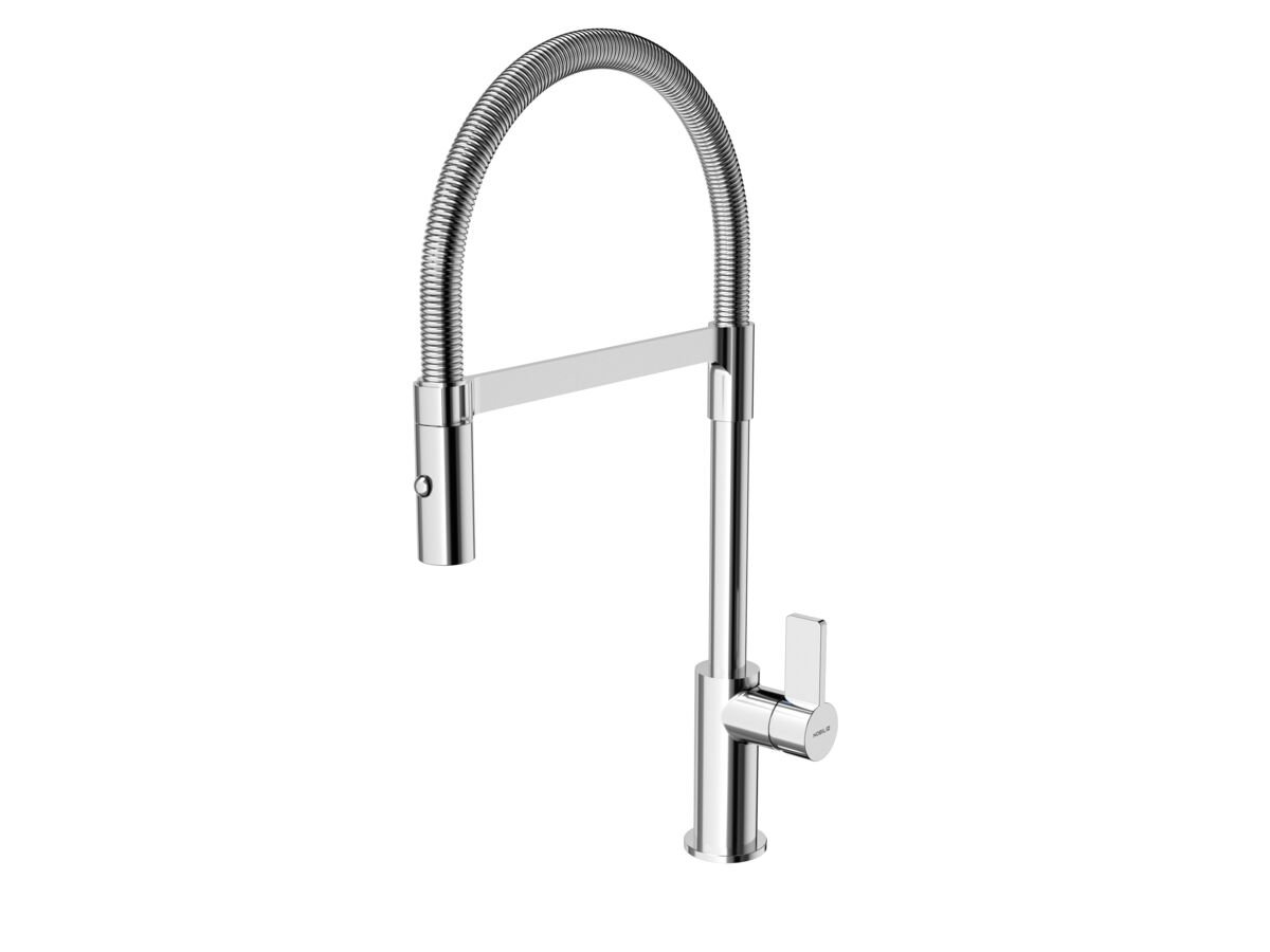 Reece Nobili Flag Gooseneck Pull Down Sink Mixer Tap Chrome (5 Star) Lead Free