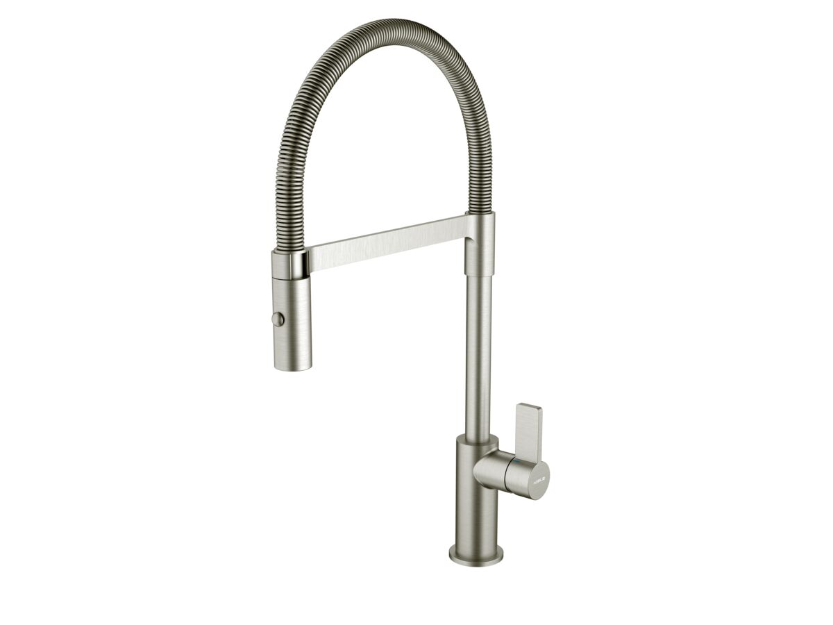 Reece Nobili Flag Gooseneck Pull Down Sink Mixer Tap Inox 316 Stainless Steel (5 Star) Lead Free