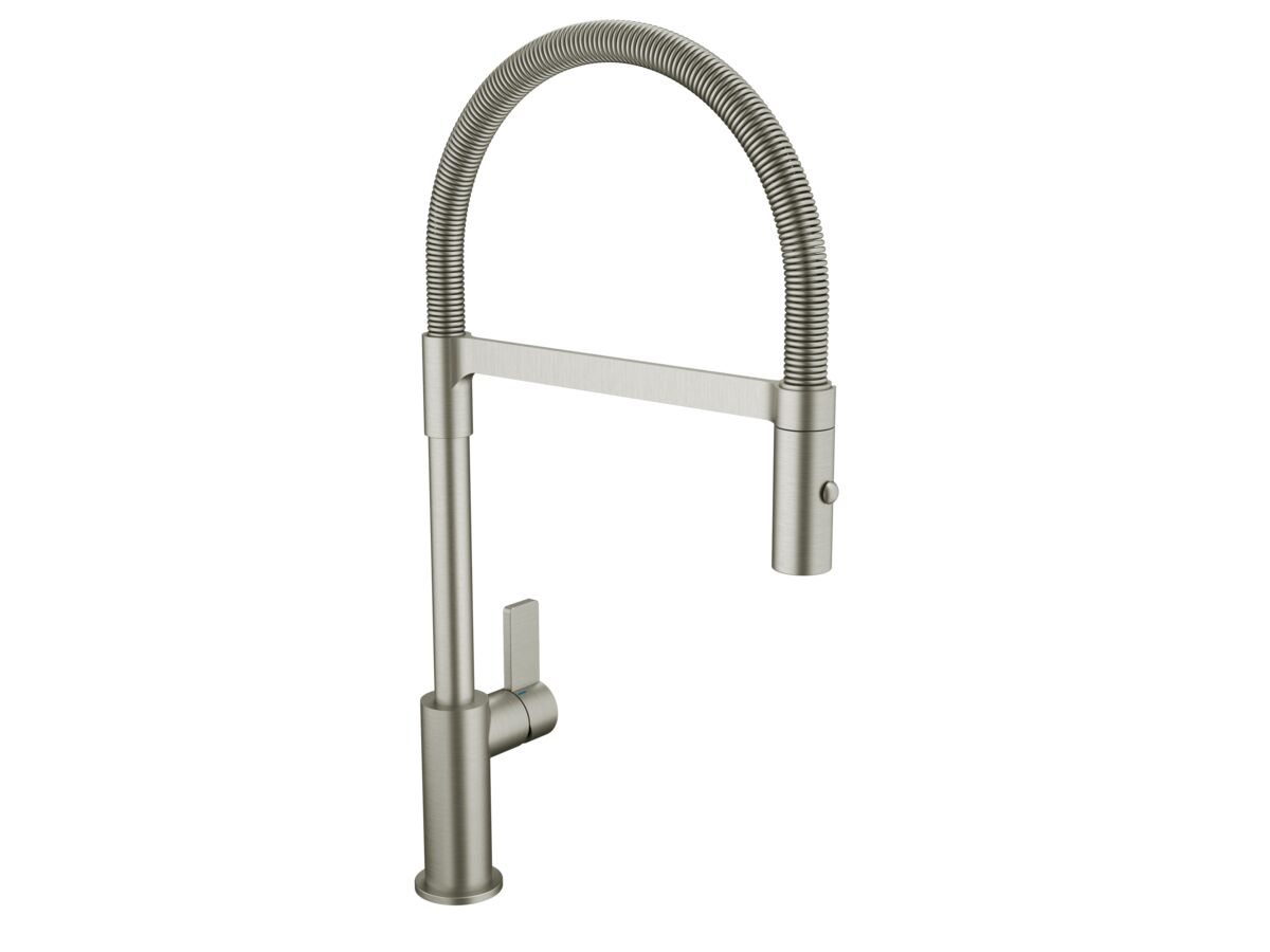 reece Nobili Flag Gooseneck Pull Down Sink Mixer Tap Inox 316 Stainless Steel (5 Star) Lead Free