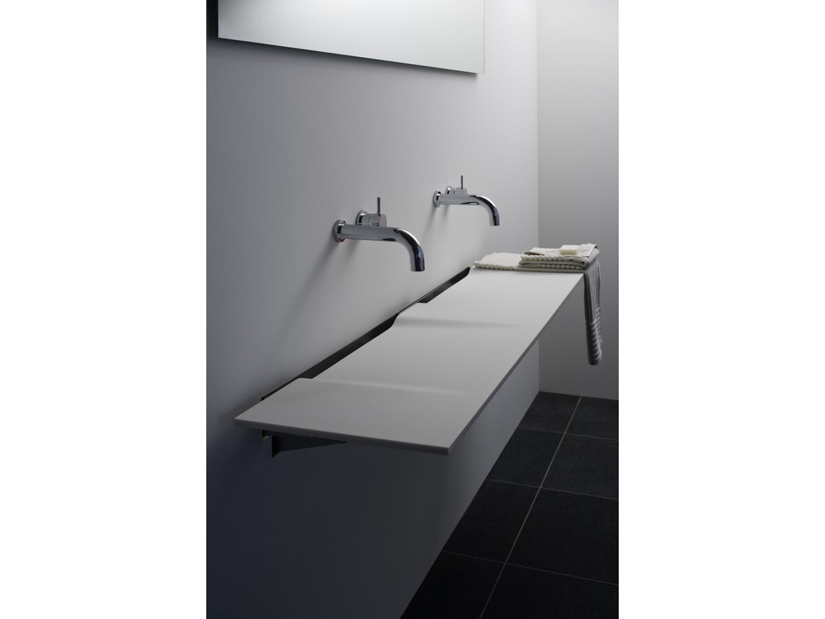 Reece Omvivo Linea Double Washplane 1600 Solid Surface White