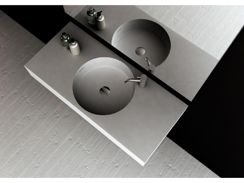 Reece Omvivo Neo Solid Surface Wall Basin Centre Bowl 1 Taphole 1000mm White