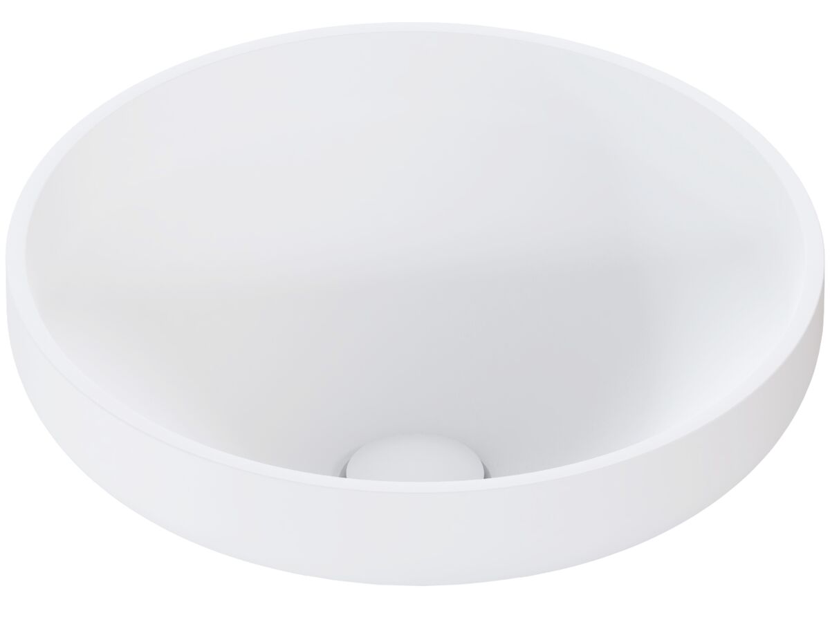 reece Omvivo Venice 380mm Semi Inset Basin Solid Surface White reece Omvivo Venice 380mm Semi Inset Basin Solid Surface White
