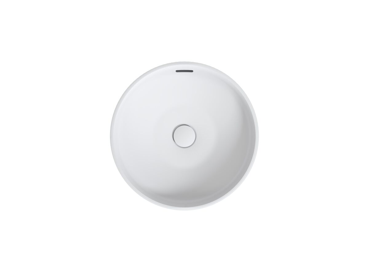 Reece Omvivo Venice 400 Counter Basin Round Solid Surface With Overflow White