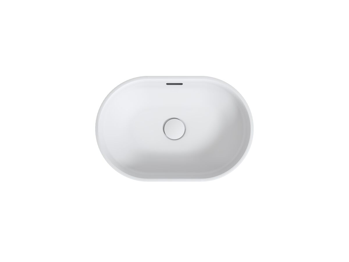 Reece Omvivo Venice 450 Counter Basin Oval Solid Surface With Overflow White