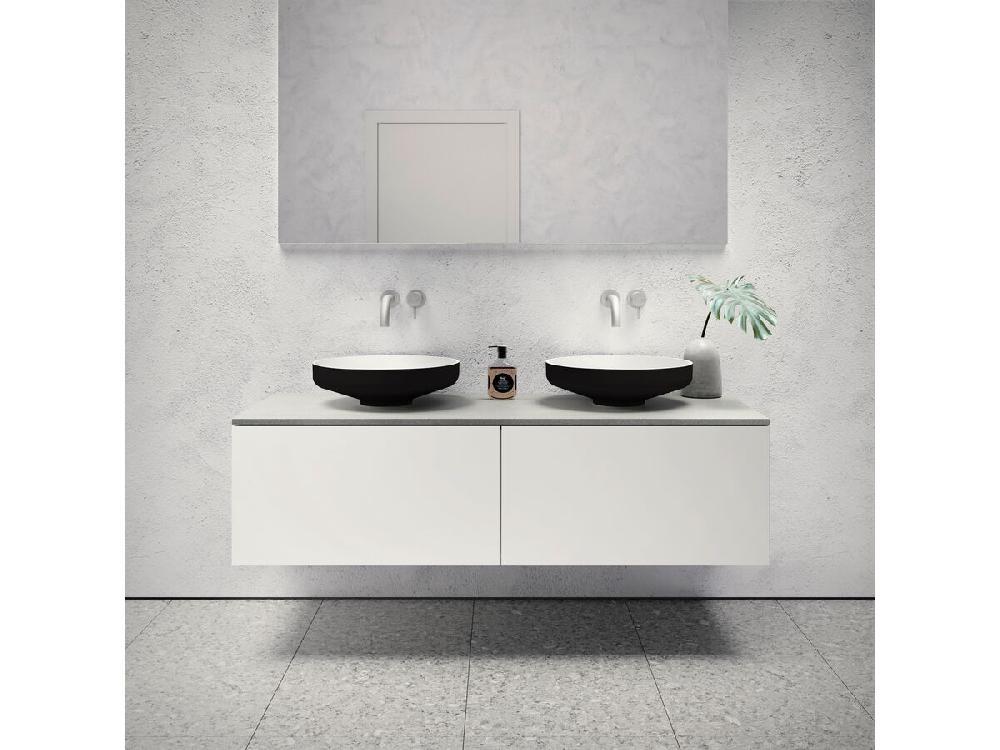 reece Omvivo Venice 450 Counter Basin Solid Surface Softskin Black