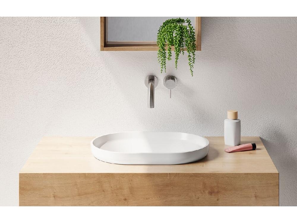 Reece Omvivo Venice 500 Semi Inset Basin Solid Surface White