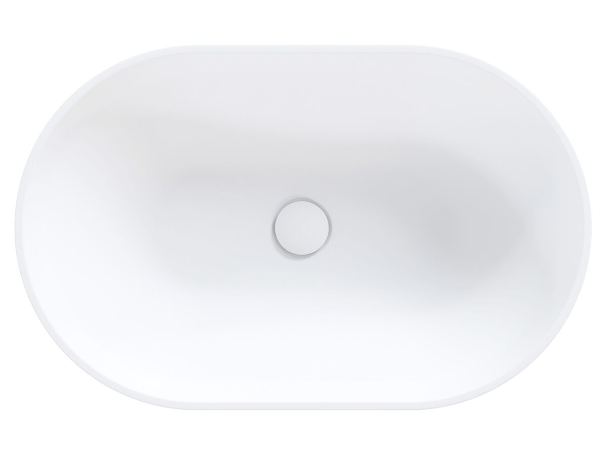 Reece Omvivo Venice 600mm Semi Inset Basin Solid Surface White