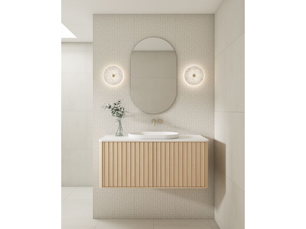 Reece Omvivo Venice 600mm Semi Inset Basin Solid Surface White