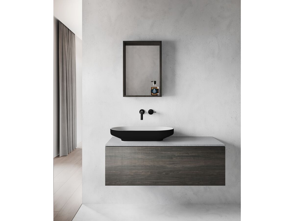 Reece Omvivo Venice 700 Counter Basin Solid Surface Softskin Black
