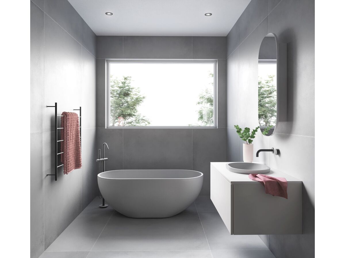Reece Omvivo Villa Oval Semi Inset Basin 485mm Cove Grey