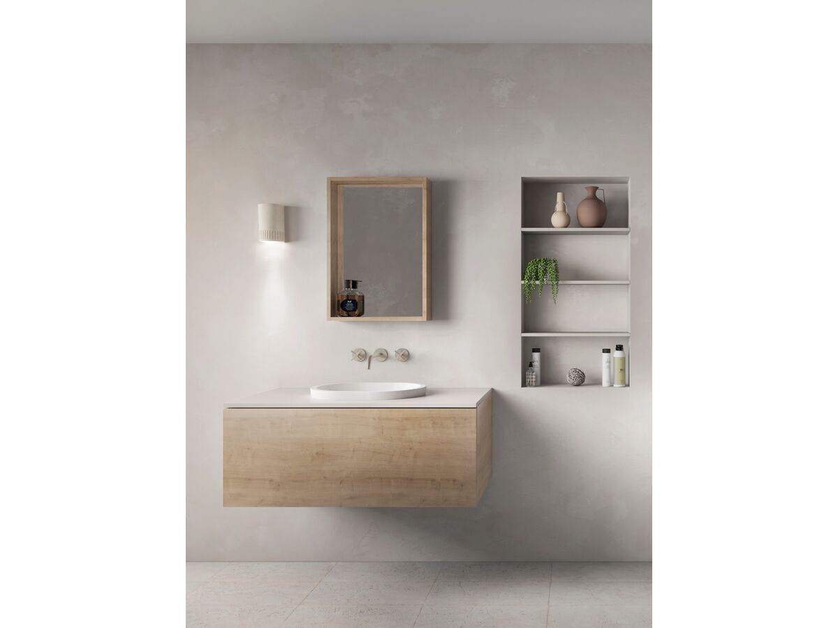 Reece Omvivo Villa Oval Semi Inset Basin 485mm White Haven