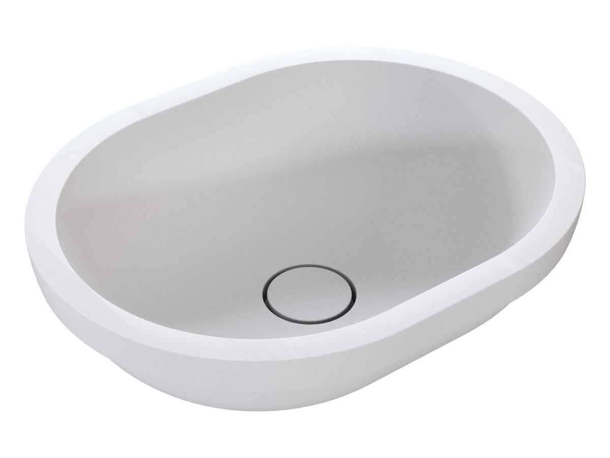 reece Omvivo Villa Oval Semi Inset Basin 485mm White Haven reece Omvivo Villa Oval Semi Inset Basin 485mm White Haven