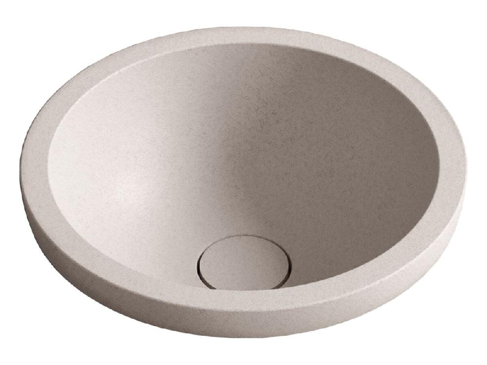reece Omvivo Villa Round Semi Inset Basin 380mm Island Sand