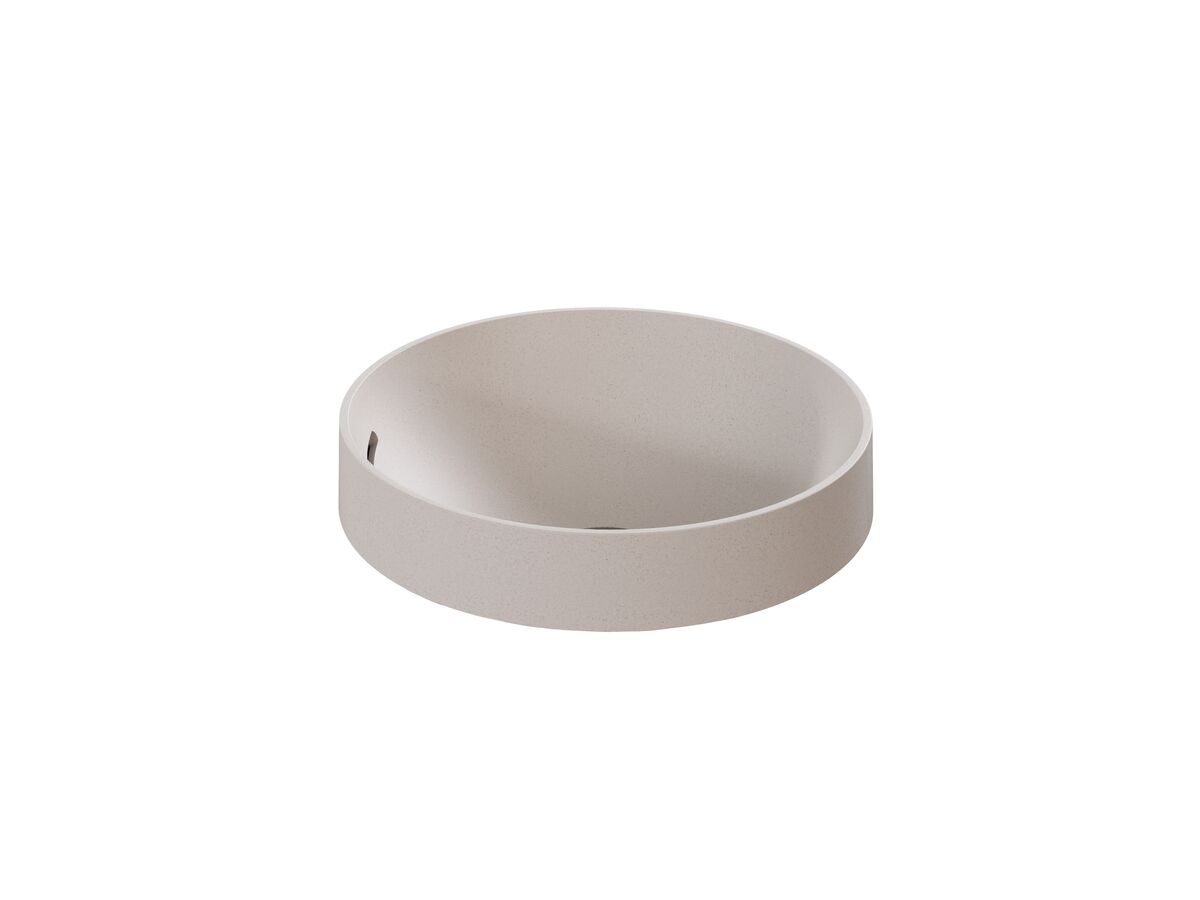 Reece Omvivo Villa Round Thin Edge Semi Inset Basin 360mm Island Sand