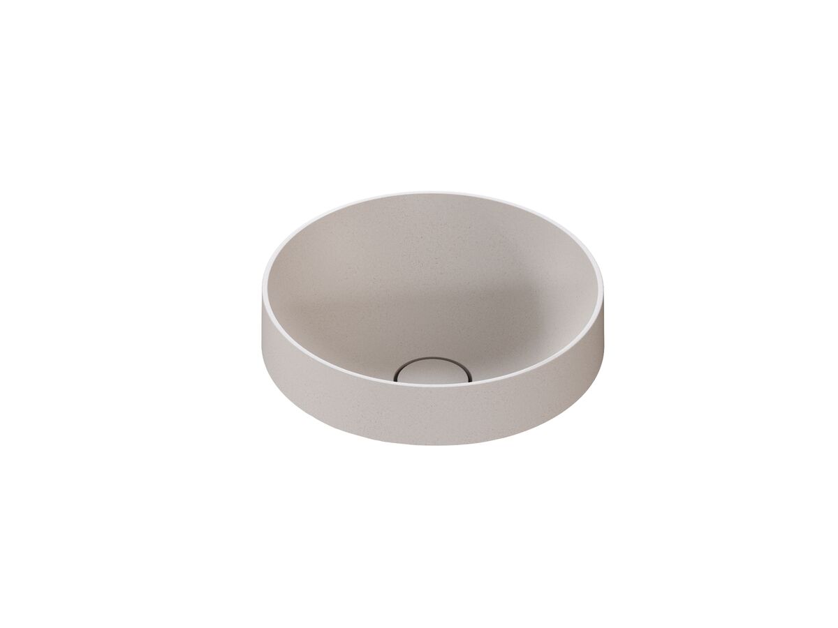 reece Omvivo Villa Round Thin Edge Semi Inset Basin 360mm Island Sand