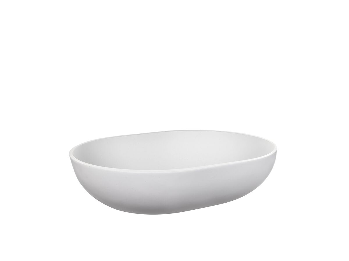 Reece Omvivo Villa Thin Edge Oval Above Counter Basin 485mm White Haven