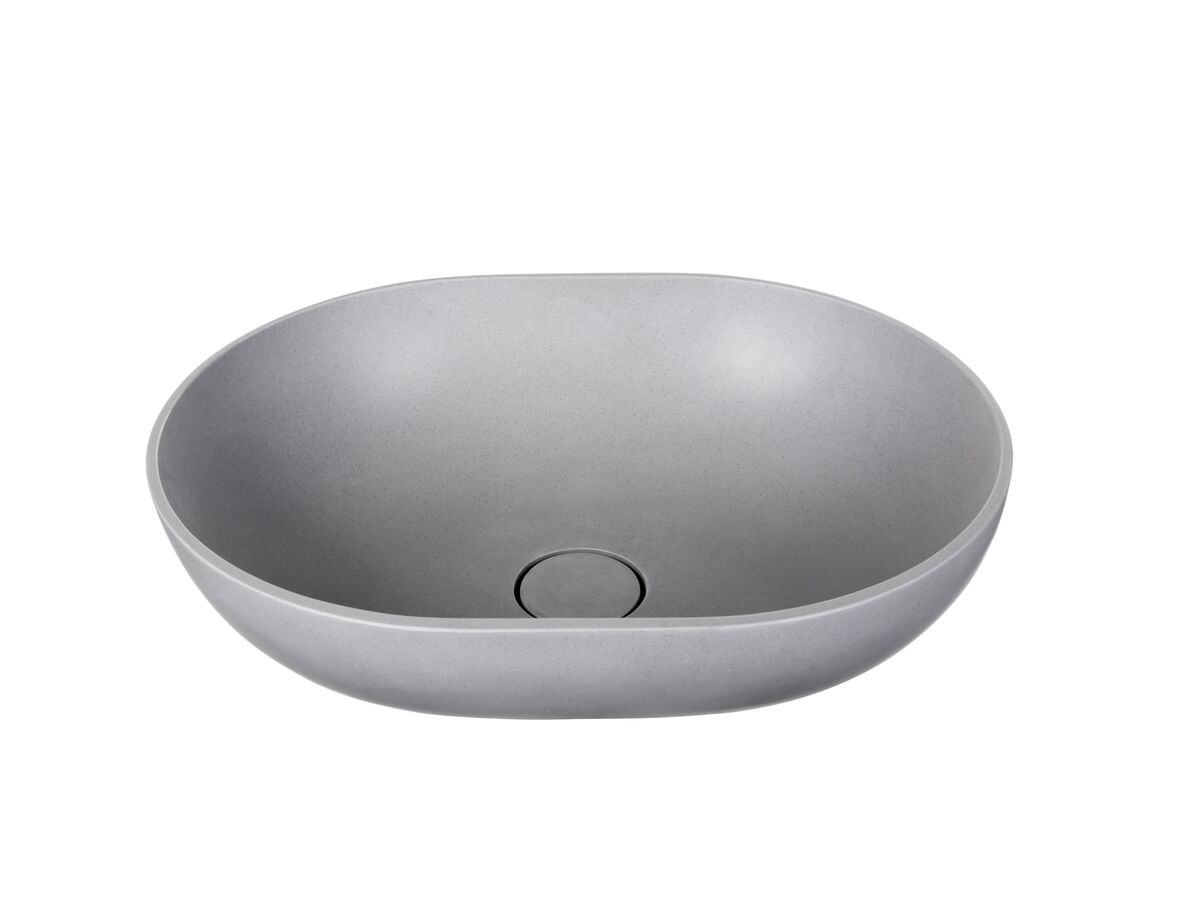 reece Omvivo Villa Thin Edge Oval Above Counter Basin 485mm Cove Grey reece Omvivo Villa Thin Edge Oval Above Counter Basin 485mm Cove Grey