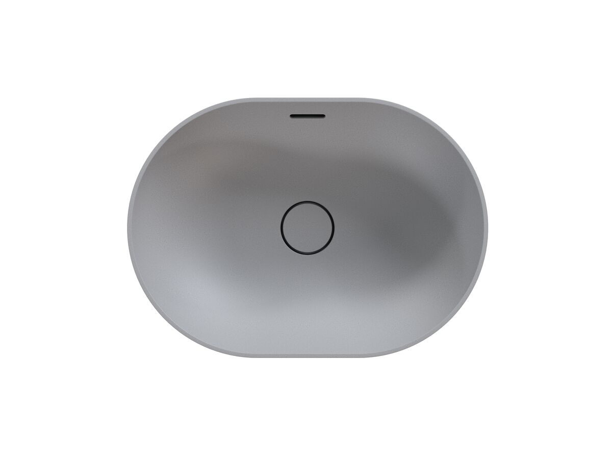 Reece Omvivo Villa Thin Edge Oval Semi Inset Basin 485mm Cove Grey