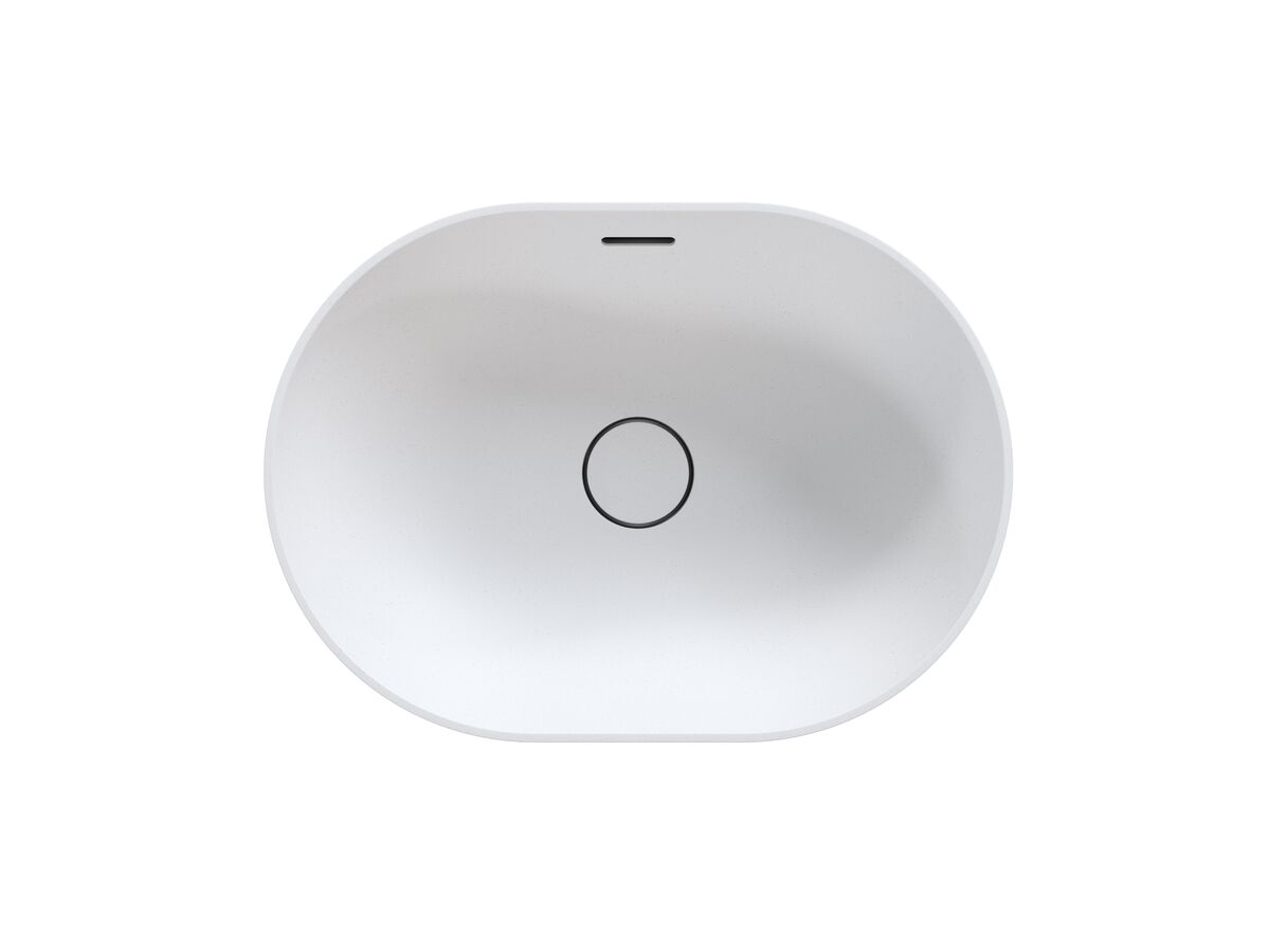 Reece Omvivo Villa Thin Edge Oval Semi Inset Basin 485mm White Haven