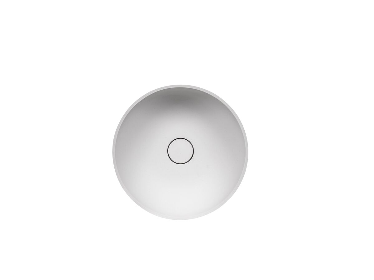 Reece Omvivo Villa Thin Edge Round Above Counter Basin 380mm White Haven