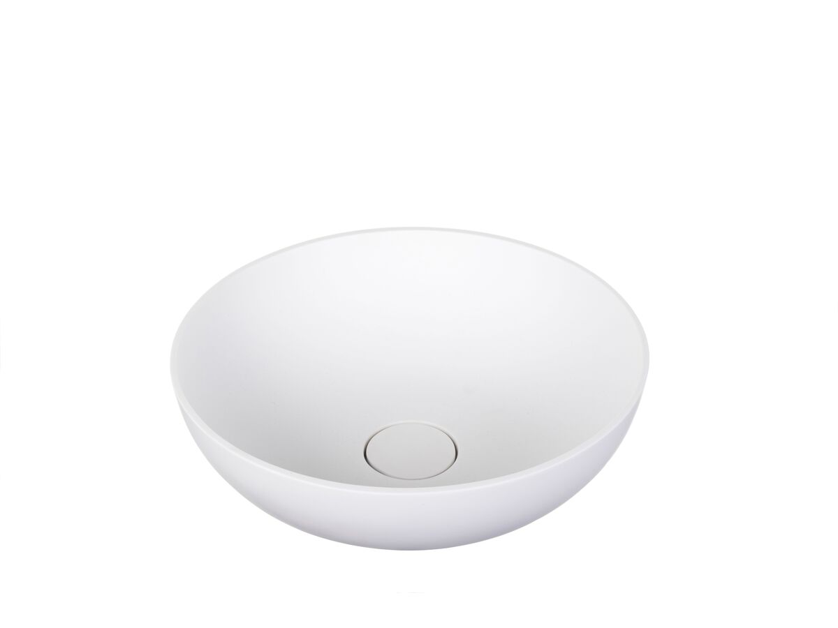 reece Omvivo Villa Thin Edge Round Above Counter Basin 380mm White Haven
