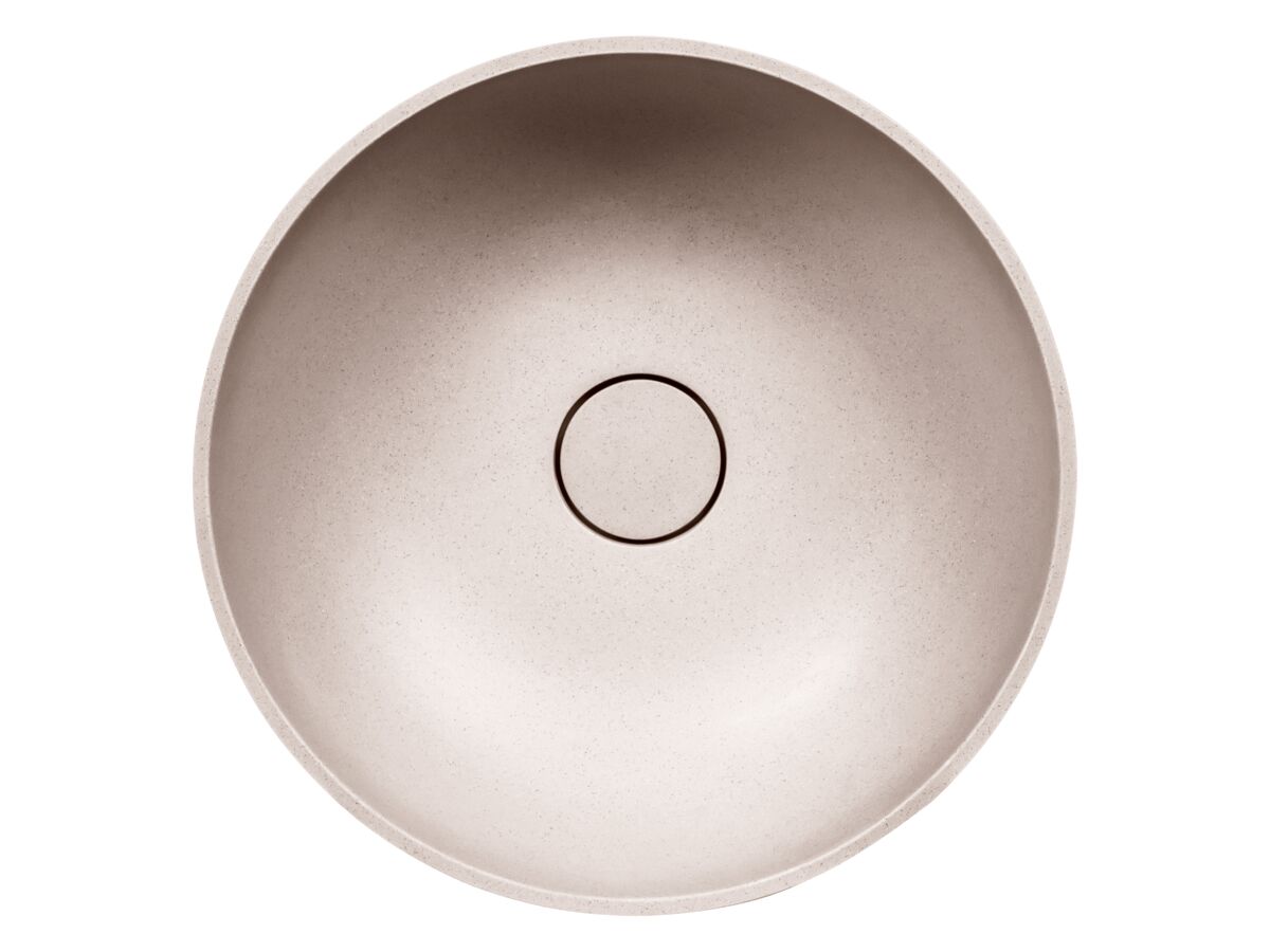 Reece Omvivo Villa Thin Edge Round Above Counter Basin 380mm Island Sand