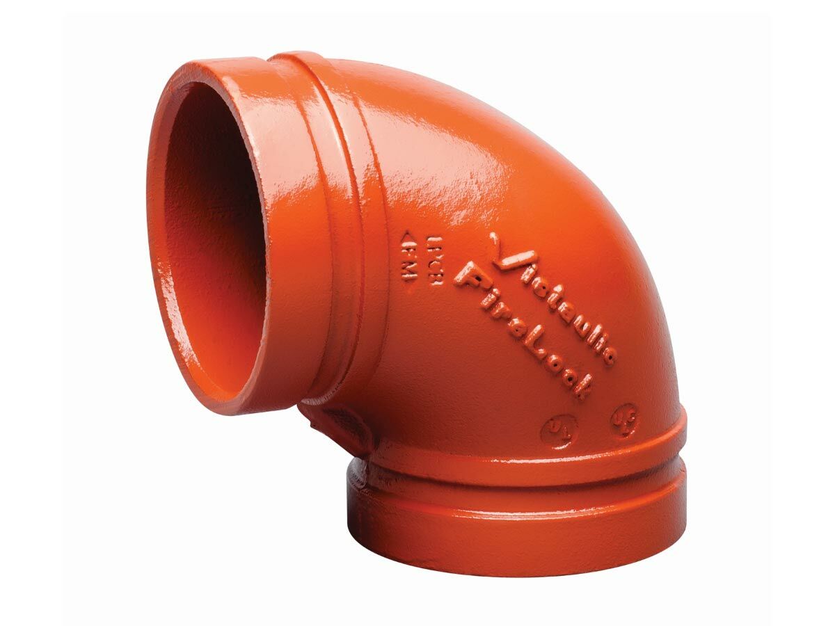 reece Painted Roll Groove Elbow Short Radius 90 Degrees 150mm (165)