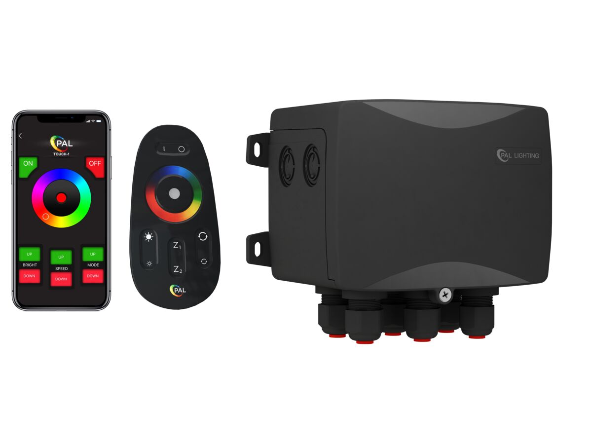 reece PAL 65W Multi Colour Dual Zone Remote Control Transformer & Wi-Fi 24VDC